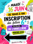 Affiche INSCRIPTION 6E